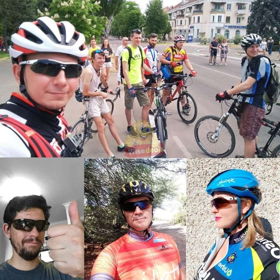 10 Piece Polarized UV400 Sport Sunglasses with 5 changeable Lenses