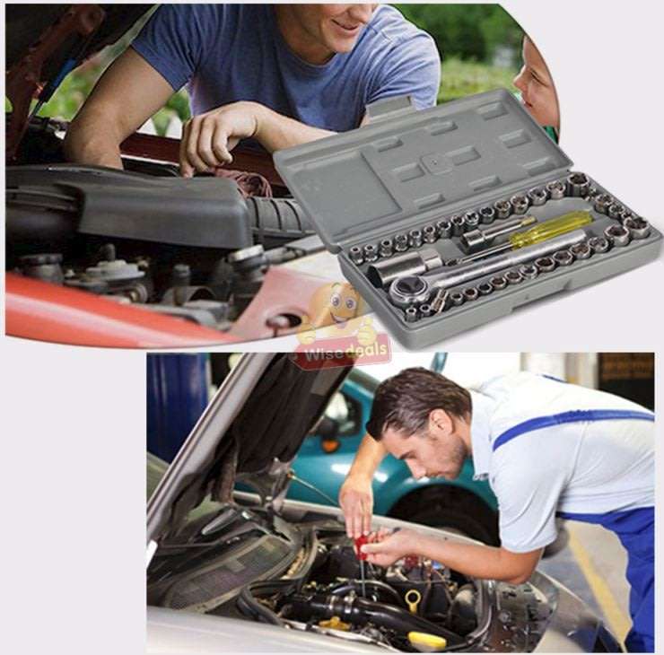 40 Piece Combination Socket Wrench Set in a handy Carry Case