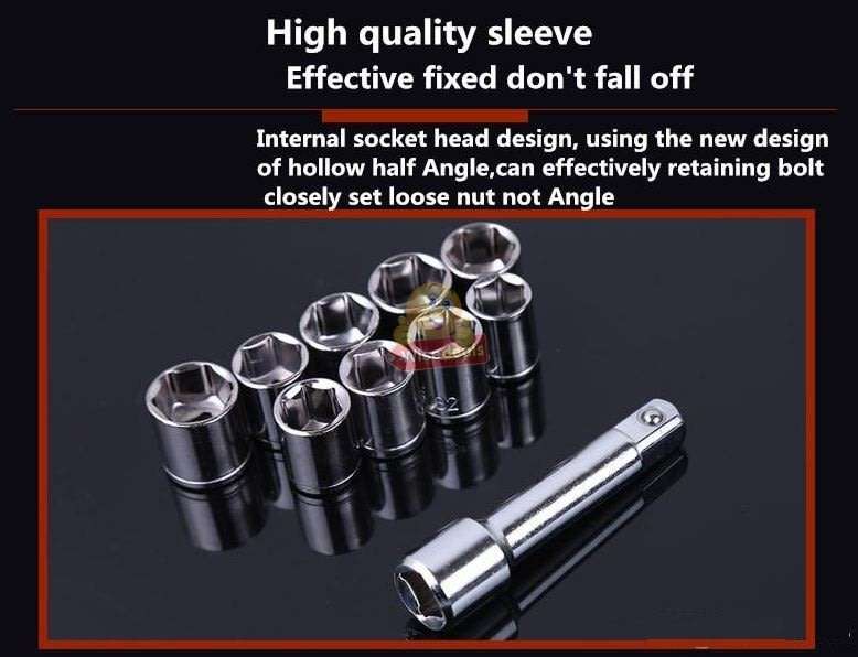 40 Piece Combination Socket Wrench Set in a handy Carry Case