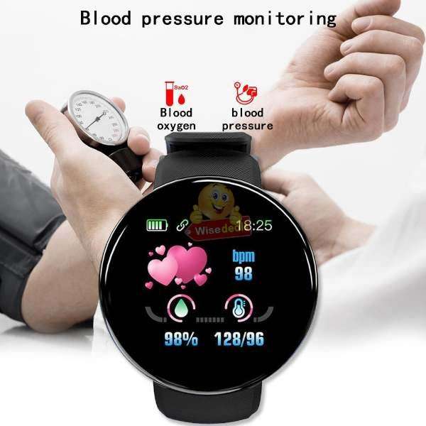 Bluetooth Fitness Bracelet - Monitor Heart Rate, Blood Pressure, Blood Oxygen, Calorie, Distance