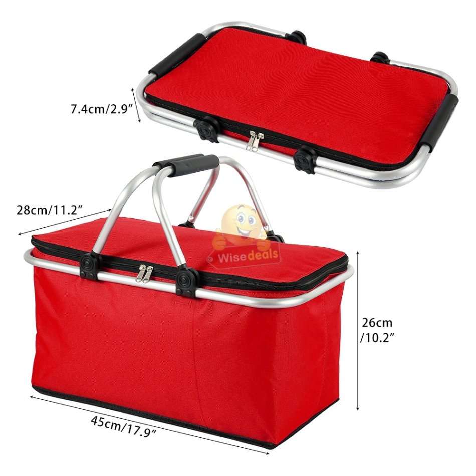 Picnic Cooler Bag, keep food warm or drinks cold, perfect for camping, picnic, hunting, fishing etc.