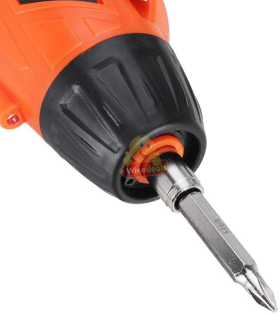 45Pcs Cordless Rechargeable Screwdriver and Drill Set Compact in Carry Case