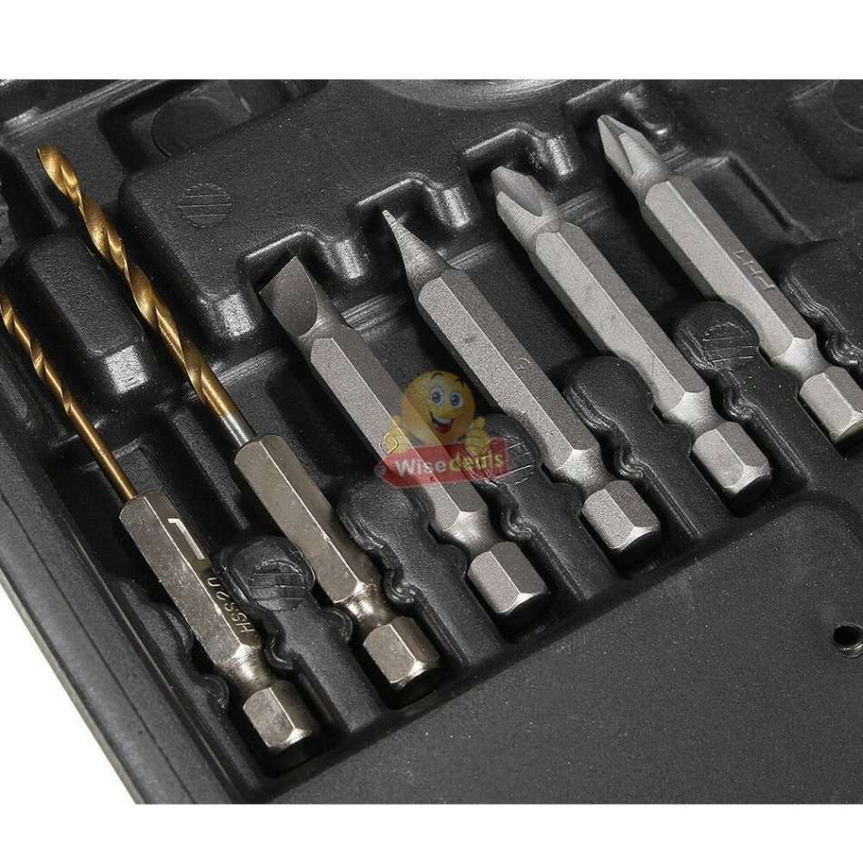 45Pcs Screwdriver and Drill Set with Accessories in a carry case