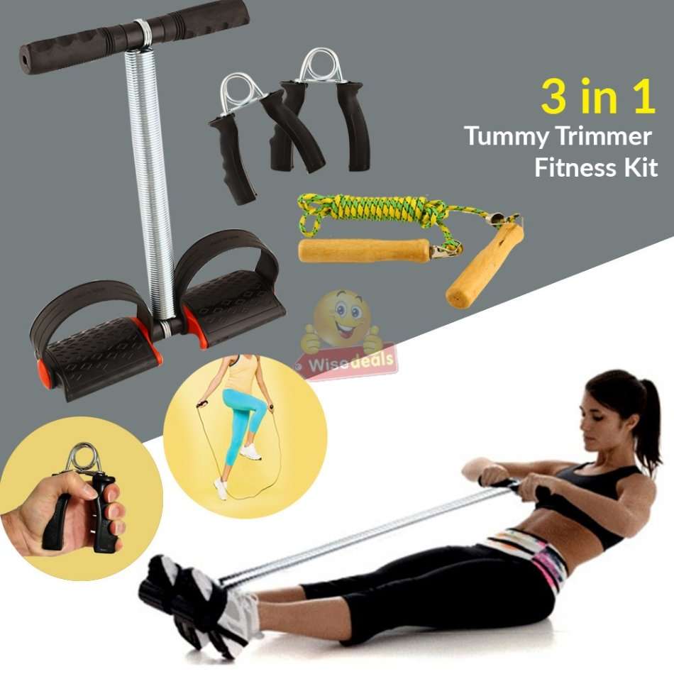 3 Way Training Set for a Full Body Workout, Muscle Building, Calorie Burning & Weight Loss