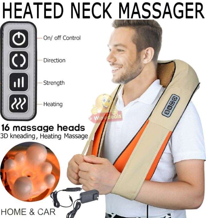 Infrared Heated Neck & Body Massager - Get Rid of All Tension, Stress and Improve Blood Circulation