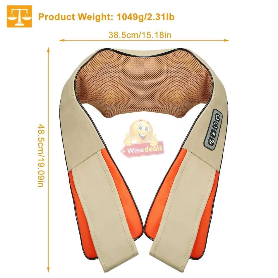 Infrared Heated Neck & Body Massager - Get Rid of All Tension, Stress and Improve Blood Circulation