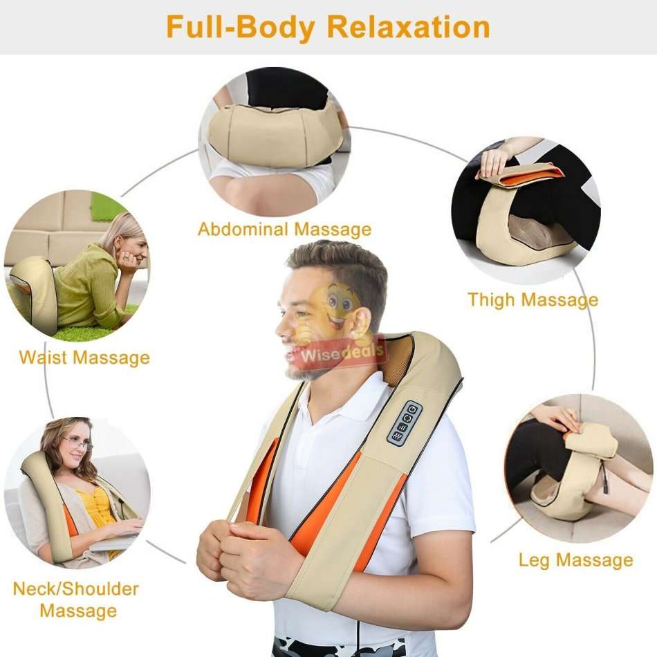 Infrared Heated Neck & Body Massager - Get Rid of All Tension, Stress and Improve Blood Circulation