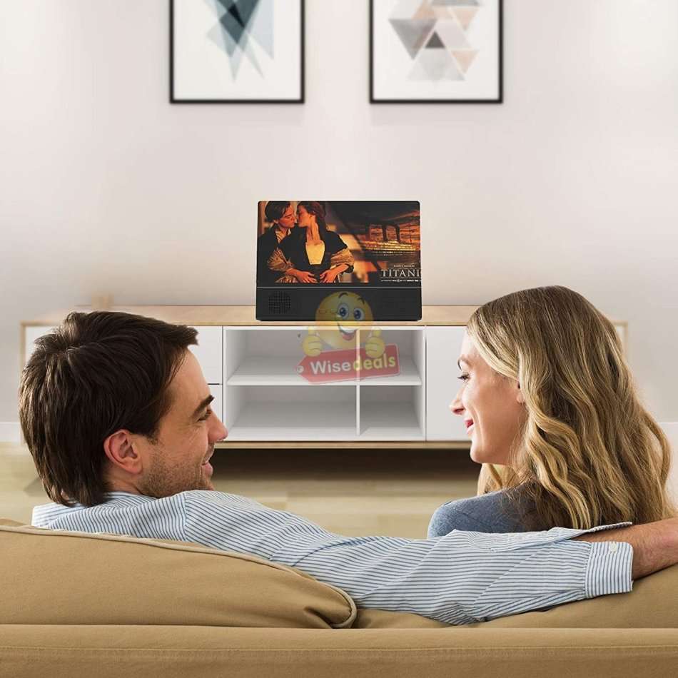 Bluetooth Speaker with Phone Screen Magnifier, Rechargeable, USB & SD Ports, Your own Home Cinema