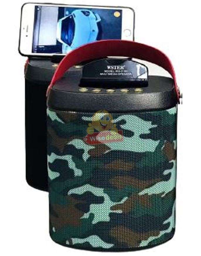 Wireless Bluetooth SOLAR Speaker with FM Radio and Build-In Mic, Support SD Card, USB, AUX