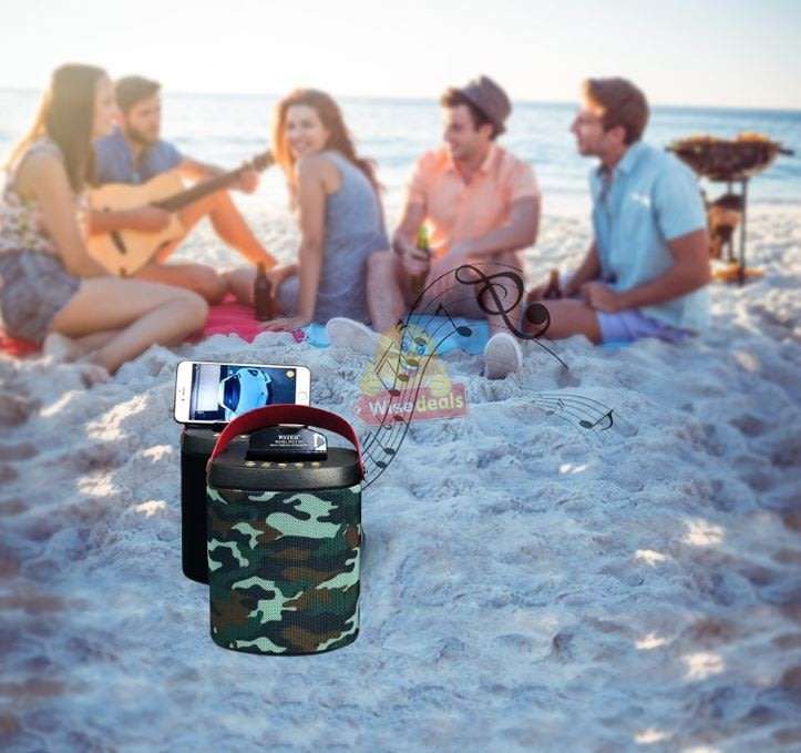Wireless Bluetooth SOLAR Speaker with FM Radio and Build-In Mic, Support SD Card, USB, AUX