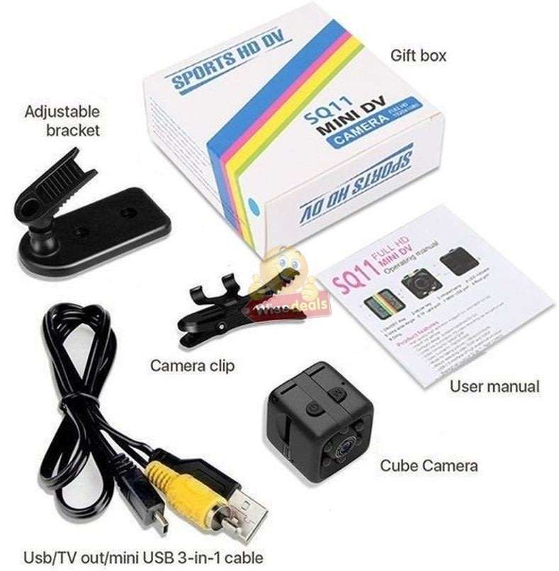 Mini Camera 960P Motion Sensor Camcorder, IR Night Vision, 140 degree view Angle etc