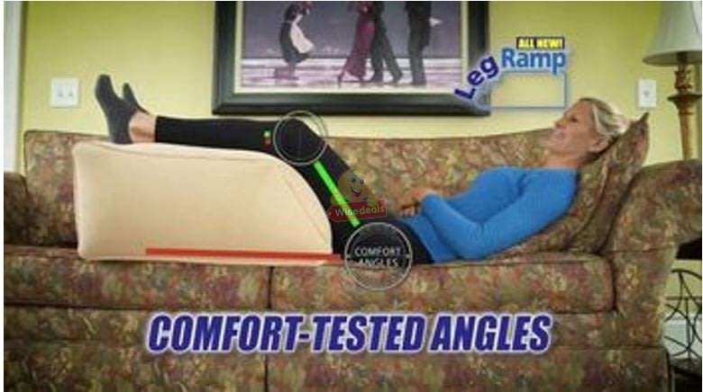Comfortable Medical Inflatable Leg Pillow, Improves Blood Circulation, Reduce Swelling, Back Pain...