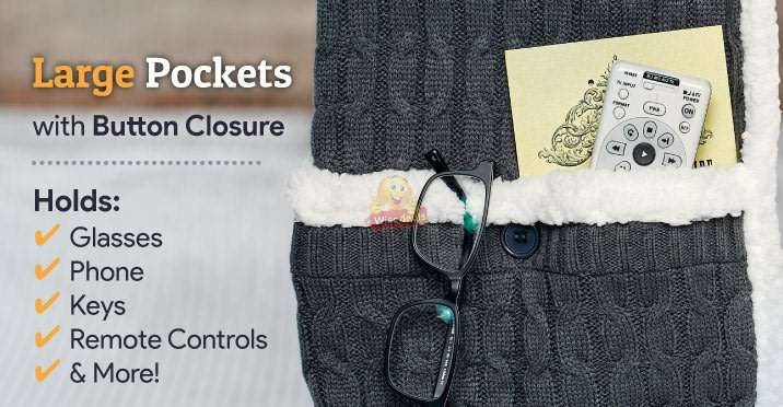 Super Soft, Ultra-Plus Scarf with Pockets, Stay Warm and Keep Your Belongings Safe - Mothersday