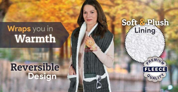 Super Soft, Ultra-Plus Scarf with Pockets, Stay Warm and Keep Your Belongings Safe - Mothersday