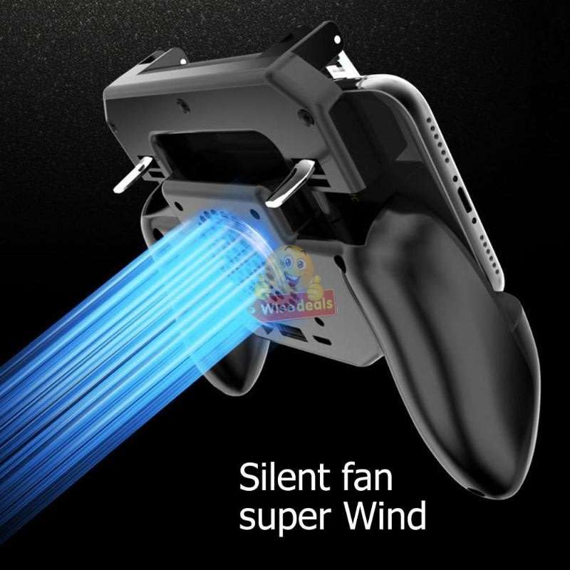 4-IN1 Mobile Game Controller, Works as Gamepad, Gaming Trigger, Phone Charging and Cooling Fan