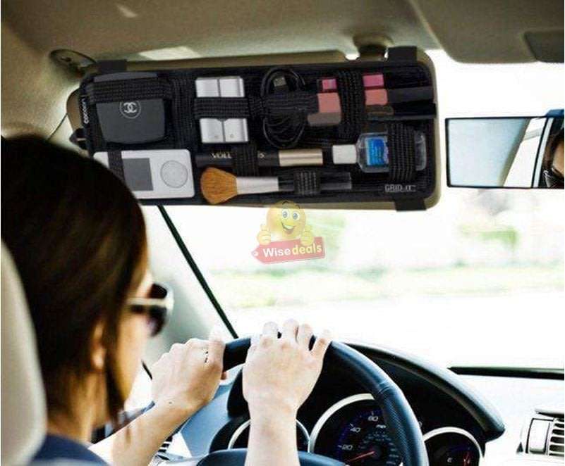 Vehicle Sun Visor Storage Organizer Plate  Keep all your belongings firmly in one place!
