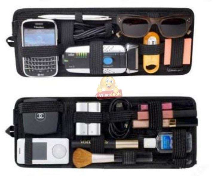 Vehicle Sun Visor Storage Organizer Plate  Keep all your belongings firmly in one place!