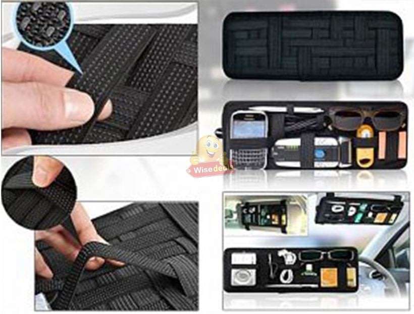 Vehicle Sun Visor Storage Organizer Plate  Keep all your belongings firmly in one place!
