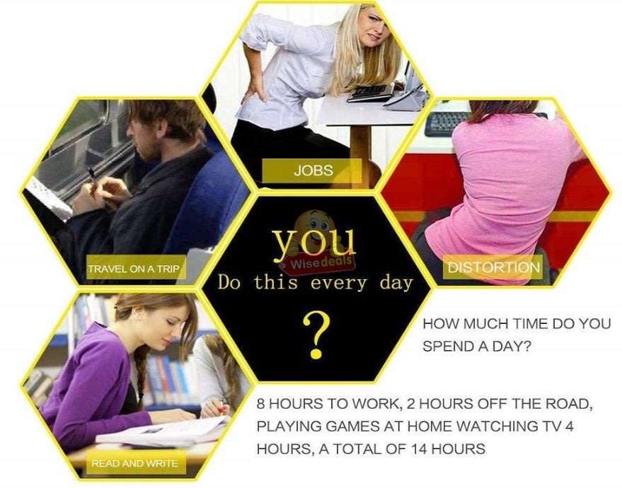 Medical Waist Protector Travel Bag - Prevents Back Pain, Reduces Neck Tension, Improve Posture etc.