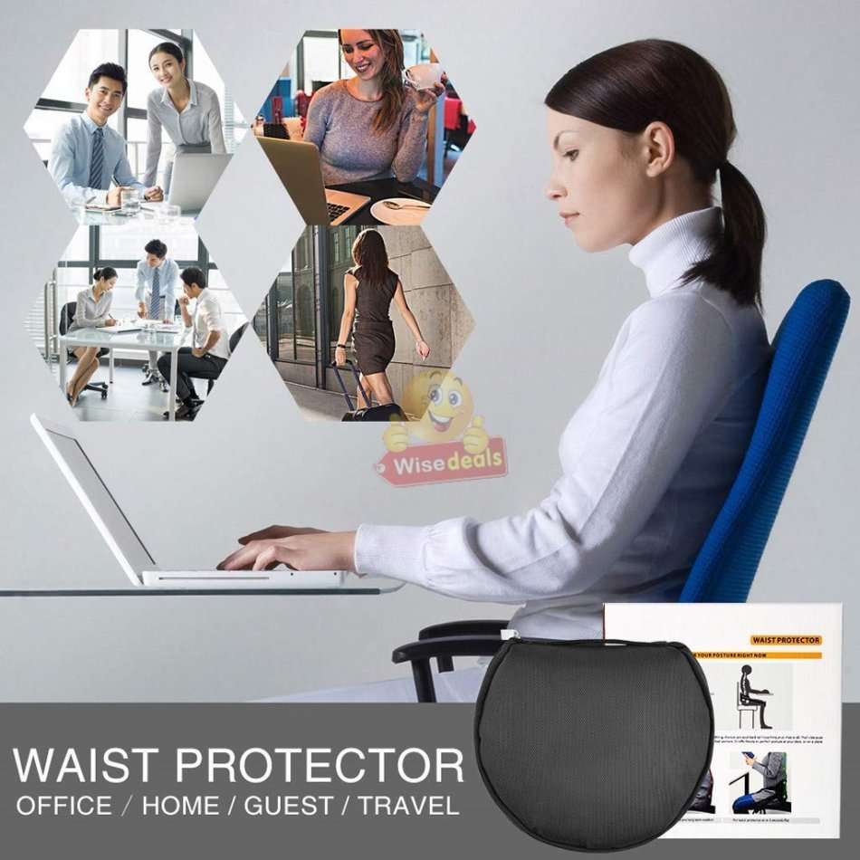 Medical Waist Protector Travel Bag - Prevents Back Pain, Reduces Neck Tension, Improve Posture etc.