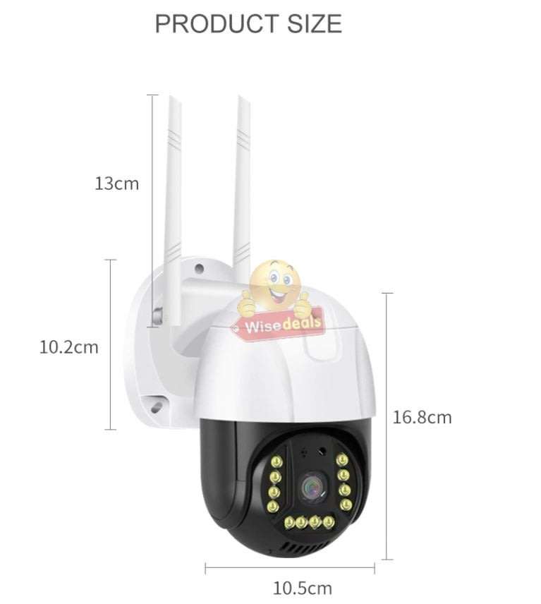 5MP, Waterproof Outdoor 4K WIFI Intelligent IP Camera, Motion Detector, Two-way Communication etc.