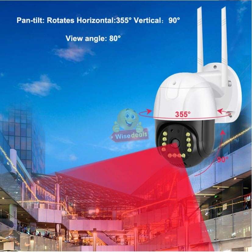 5MP, Waterproof Outdoor 4K WIFI Intelligent IP Camera, Motion Detector, Two-way Communication etc.