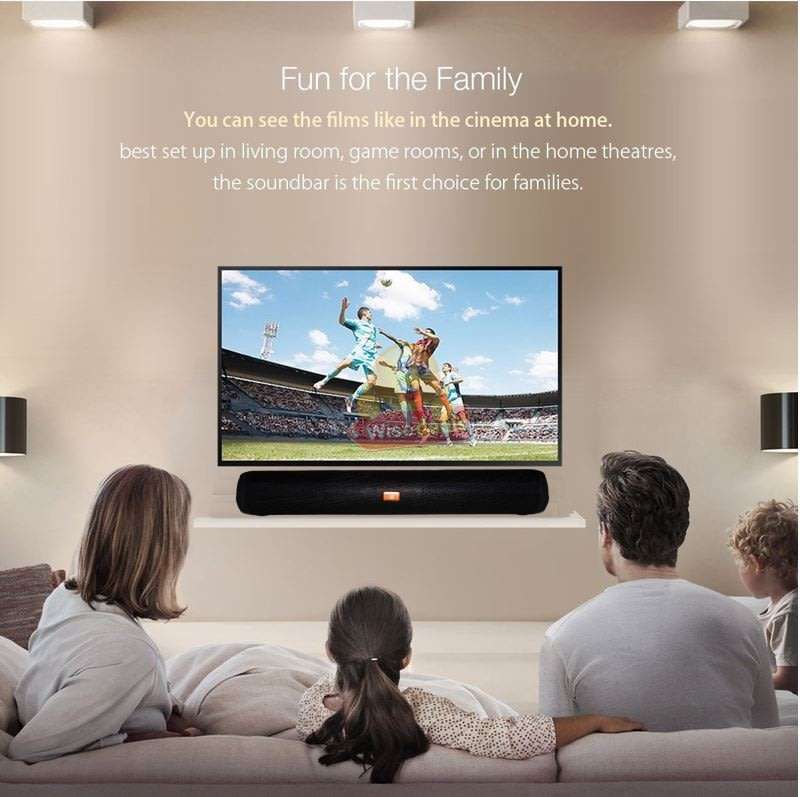 Wireless Bluetooth Soundbar with FM Radio, Support SD Card, USB, AUX, Superb Sound
