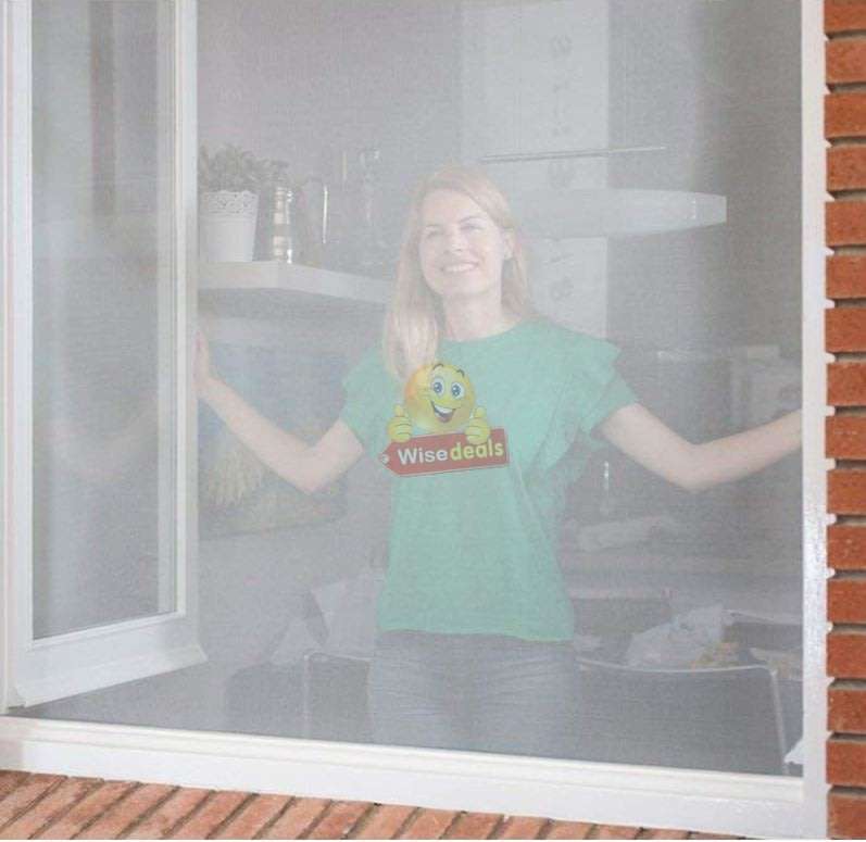 DIY Magnetic Mosquito and Insect Screening Net Kit 150 x 180cm, Easy to Install and to Remove