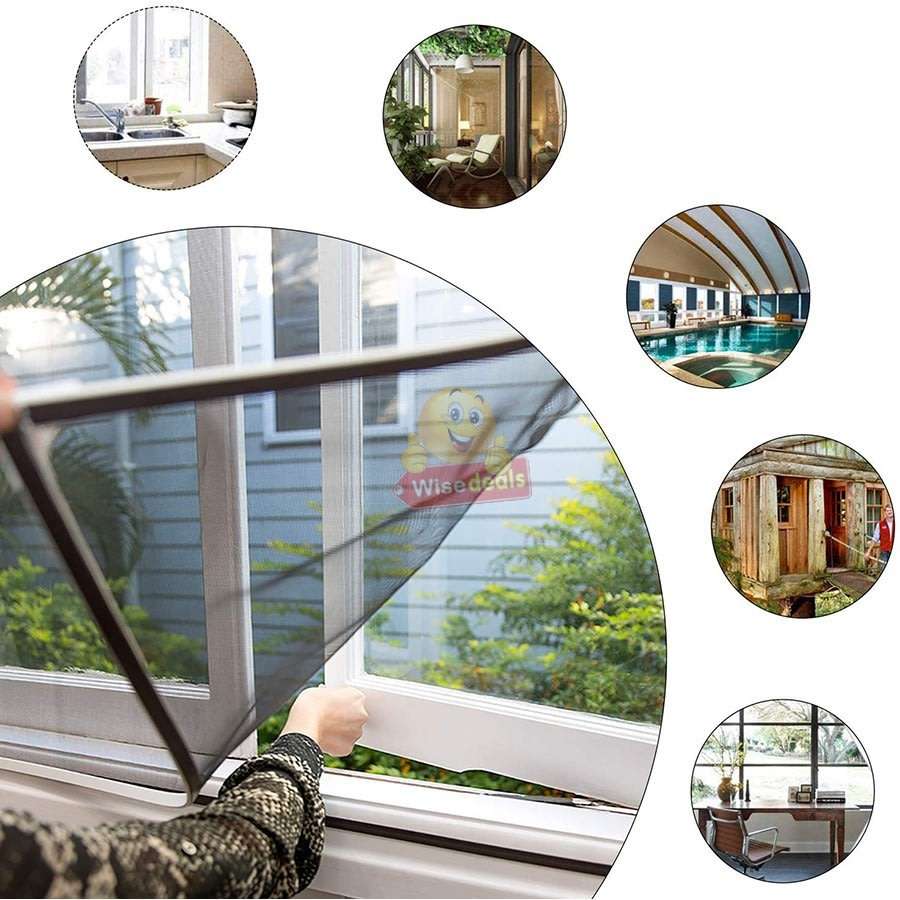 DIY Magnetic Mosquito and Insect Screening Net Kit 150 x 180cm, Easy to Install and to Remove