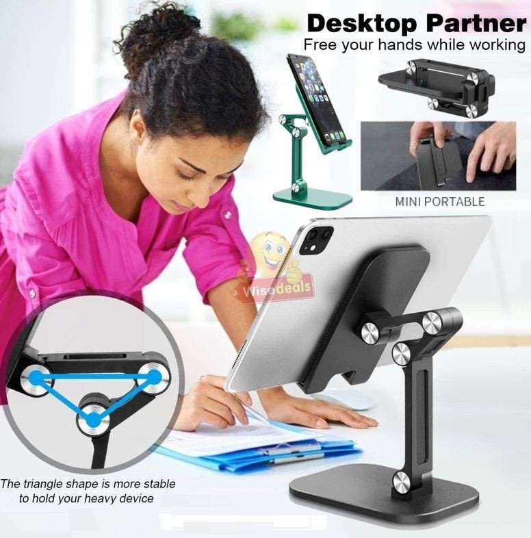 Widely Compatible phone holder, Stable Base, Fully Protective Anti-Slip Silicone Pad, Foldable etc