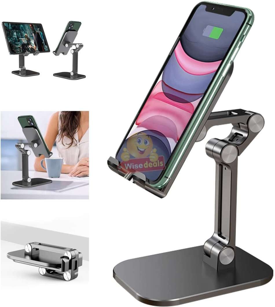 Widely Compatible phone holder, Stable Base, Fully Protective Anti-Slip Silicone Pad, Foldable etc