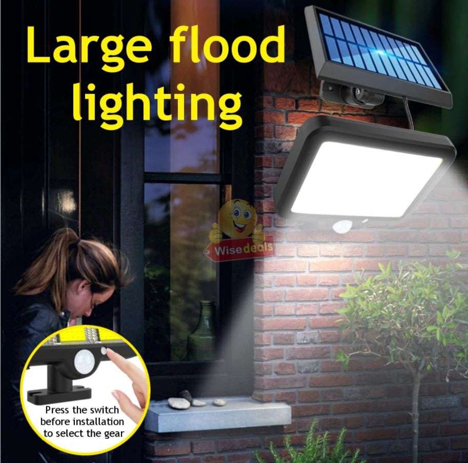 COB LED Multi functional SOLAR Energy Flood Light Kit with Remote Control & 5 Modes