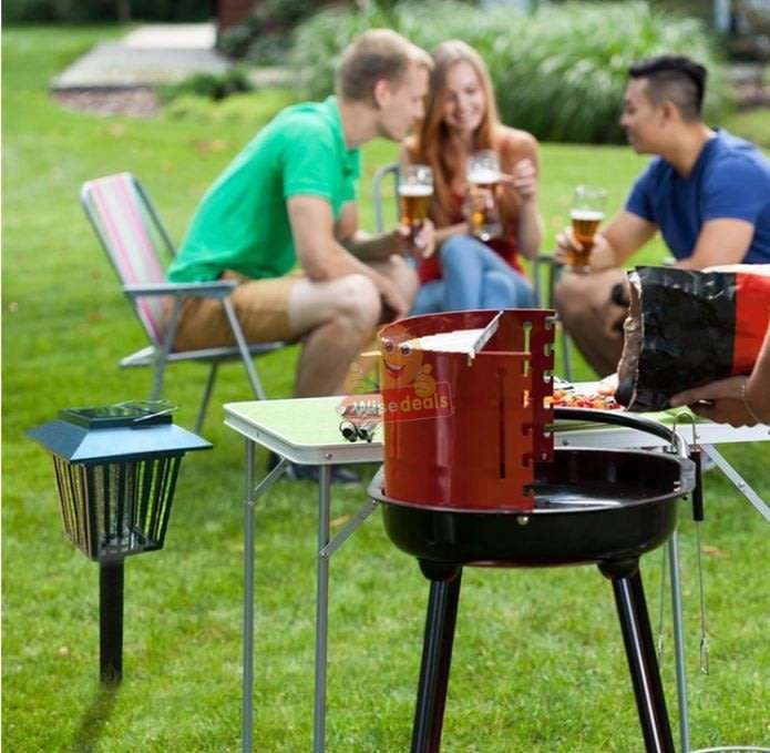 Solar UV & White LED Garden Light in one, just switch the button. Say Goodbye to Annoying bugs