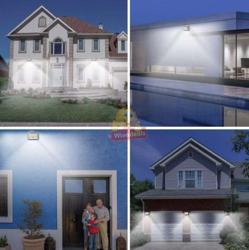90 LED Super Bright SOLAR Wall Light with 3 Modes, PIR Motion Sensor, Waterproof & Eco-Friendly