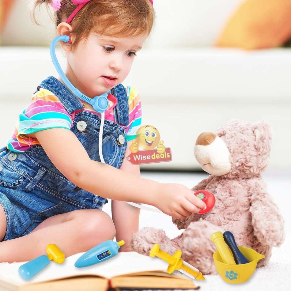 2 in 1 Backpack Educational Play Sets, Cure Doctor Set with lots of accessories