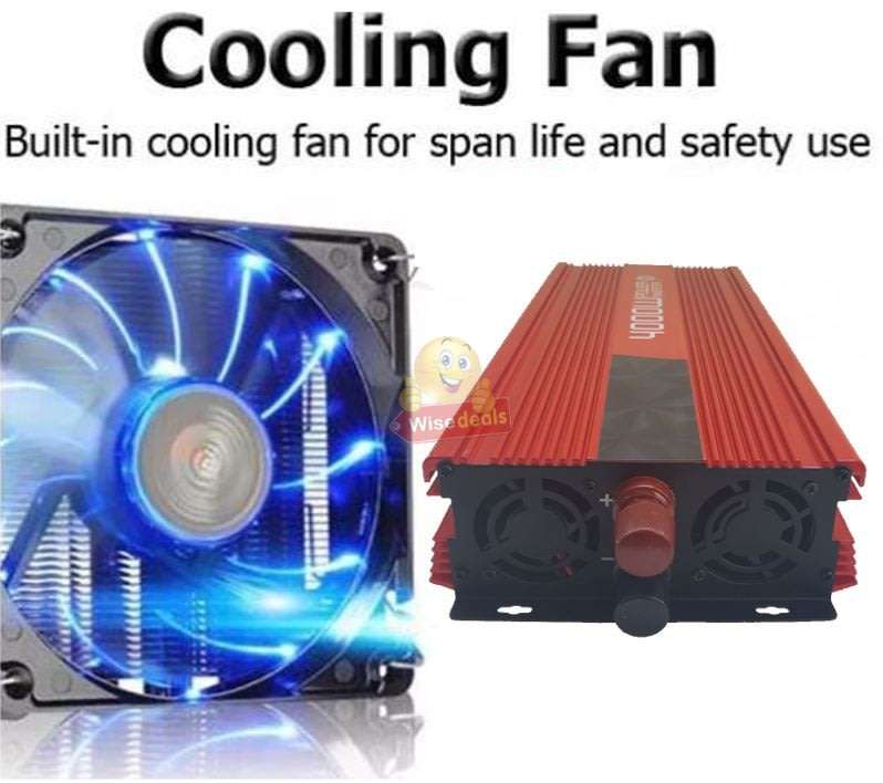 4000W Power Inverter  4000W Constant Power & 8000W Surge Power, Convert 12V DC to 220V AC