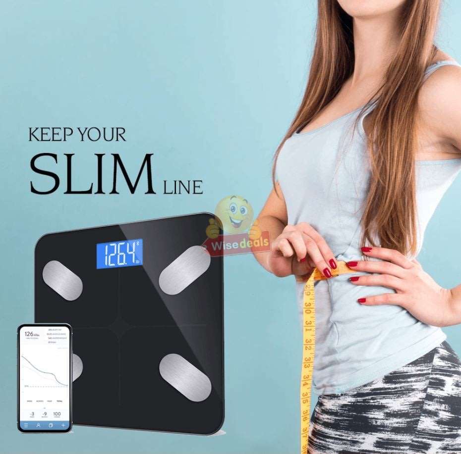 Smart Bluetooth Scale, Measure Several Body Compositions & Support Several Users