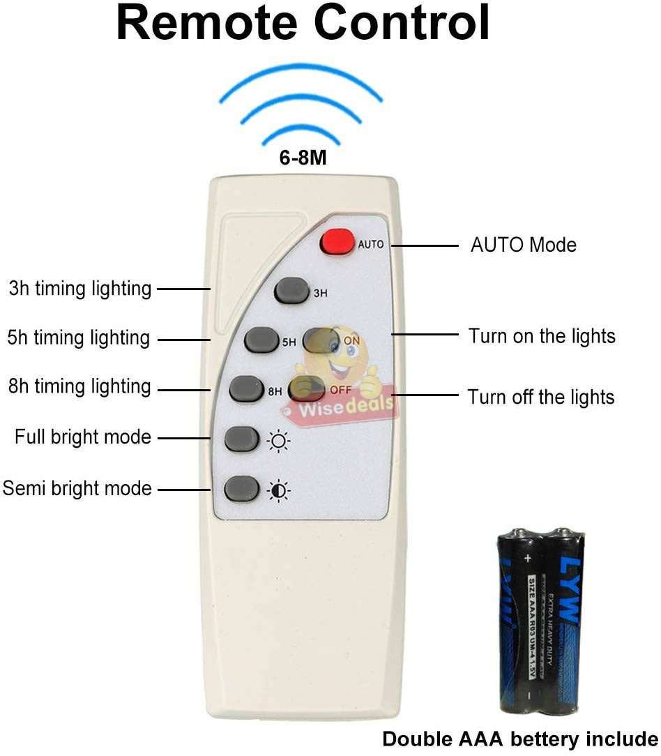25W Solar Flood Light with Remote Control - Set Light on Timer and 2 Lightening modes
