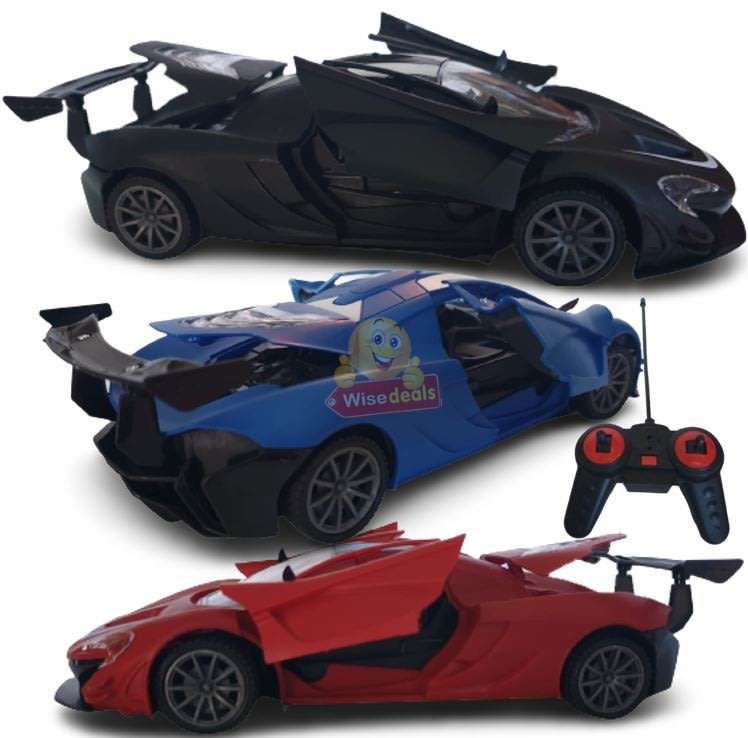 Remote Control Speed Racer, with Door Opening Action & Light Up Headlights