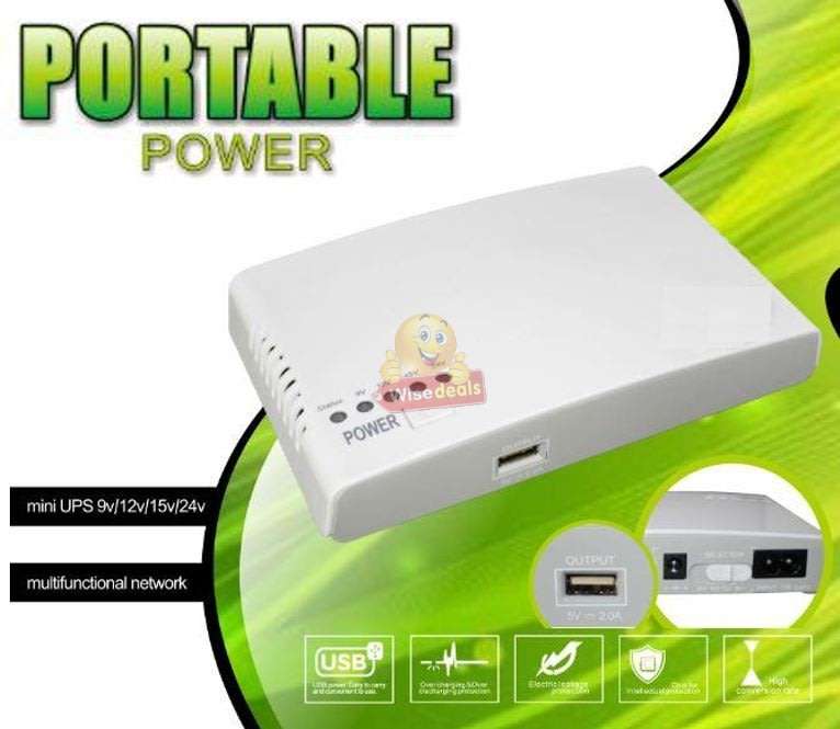 Beat Loadshedding with the Portable Backup Power Station, 9V, 12V, 15V & 24V, 8800mAh Battery