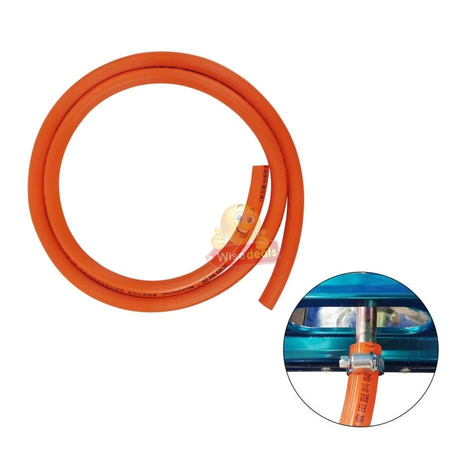 Large Stainless Steel Double Burner Gas Stove with Regulator & Hose Perfect for every day use