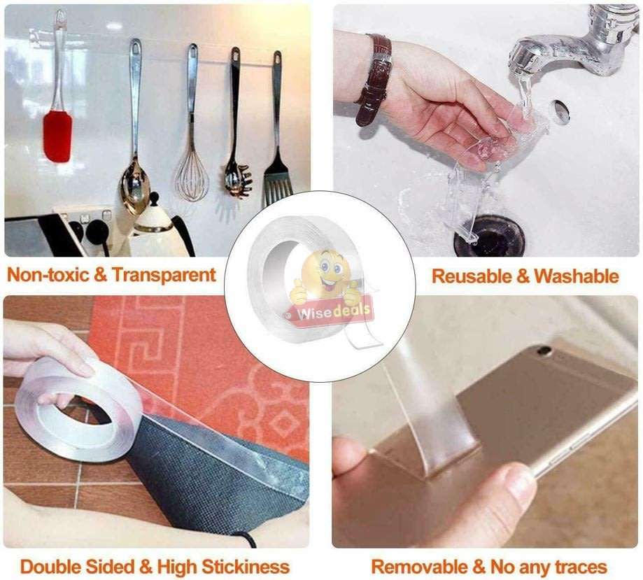 Super Strong Washable and Reusable Magic Nano Gel Tape