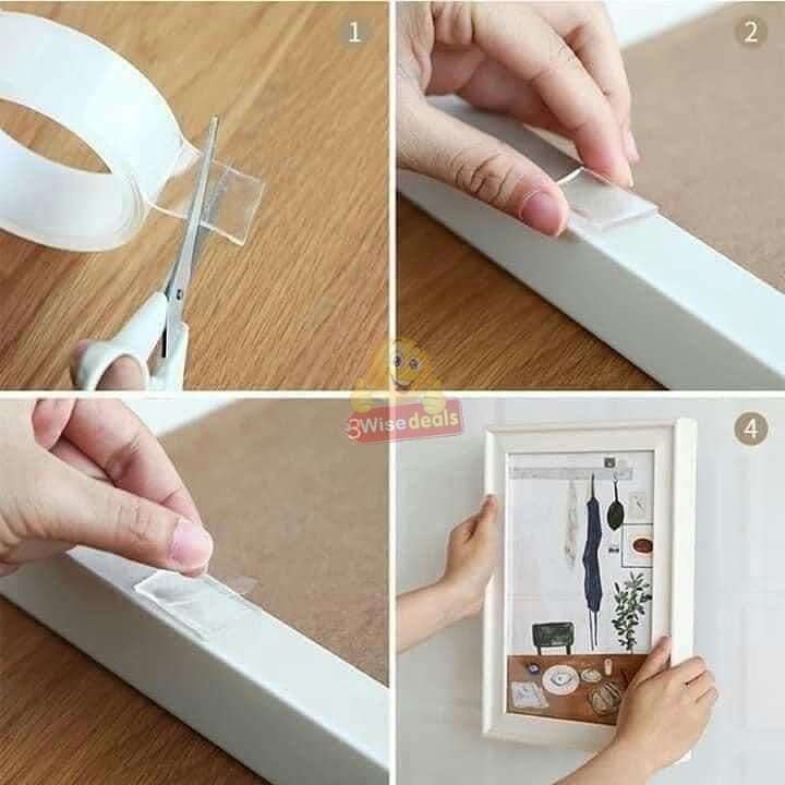 Super Strong Washable and Reusable Magic Nano Gel Tape