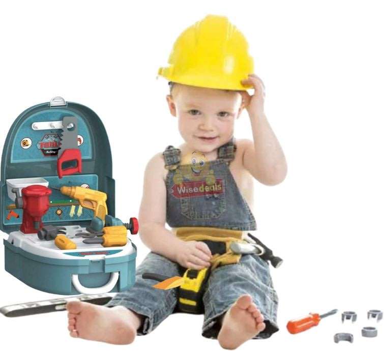 The Worker Tool Set Backpack for your Little one who loves to assist Dad with Fixing and Building