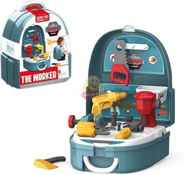 The Worker Tool Set Backpack for your Little one who loves to assist Dad with Fixing and Building