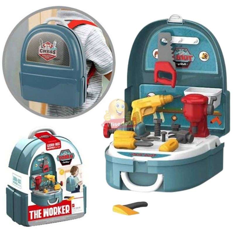 The Worker Tool Set Backpack for your Little one who loves to assist Dad with Fixing and Building
