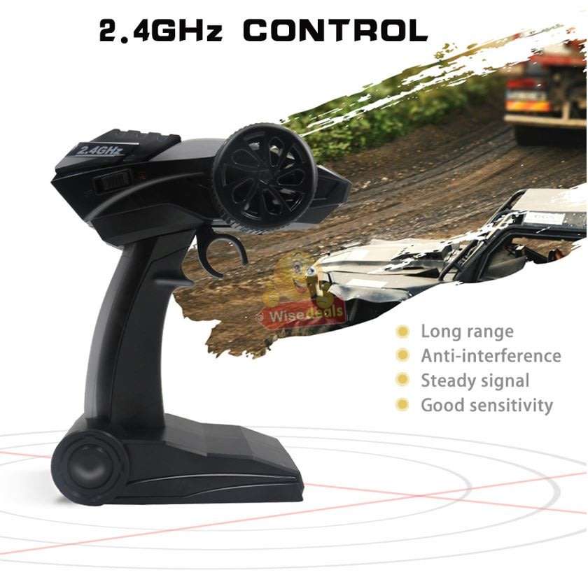 RC Rock Crawler  4WD, Shock Absorbers, Conquer all terrain, 45° Slope Climbing, Powerful & Fast