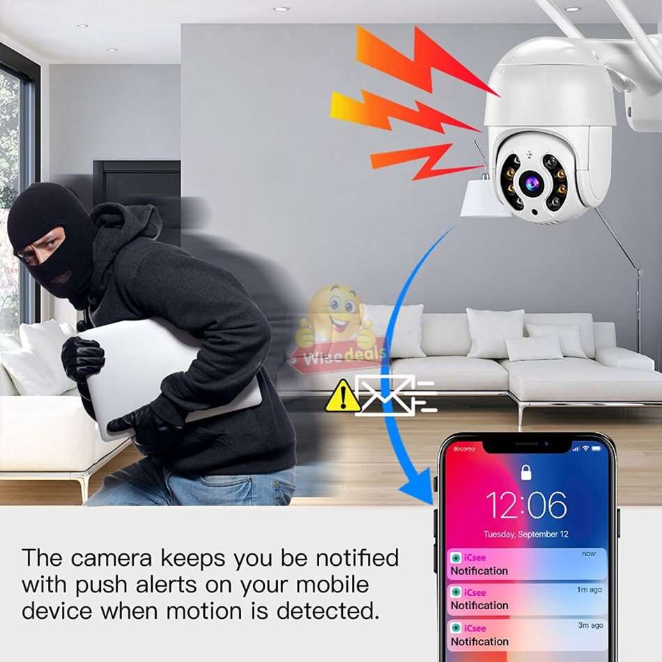 Waterproof Outdoor WIFI IP Camera, Alarm, Motion Detector, Two-way Communication etc.