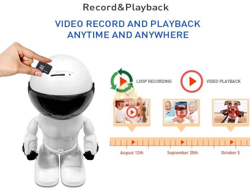 Wireless ROBOT WIFI IP Security Surveillance Camera, Motion Detection, Two way Talk, Tracking...