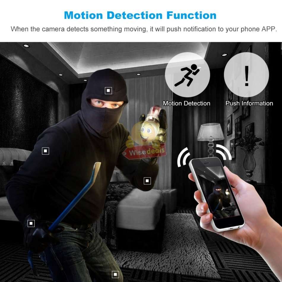 Wireless ROBOT WIFI IP Security Surveillance Camera, Motion Detection, Two way Talk, Tracking...